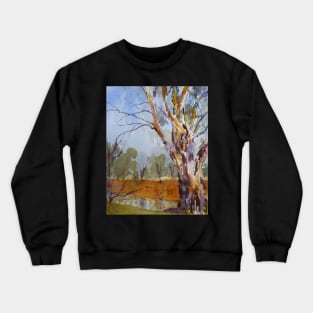 Gum Tree near Jemalong Weir, Forbes Crewneck Sweatshirt